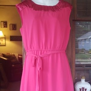 The Limited size 2 hot pink dress....belted!